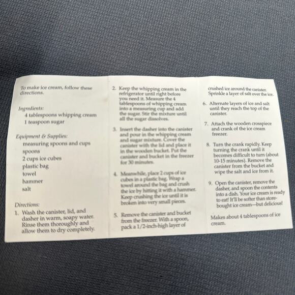 VTG Pleasant Company 1998 Ice King Miniature Ice Cream Maker American Girl Doll - Picture 13 of 16